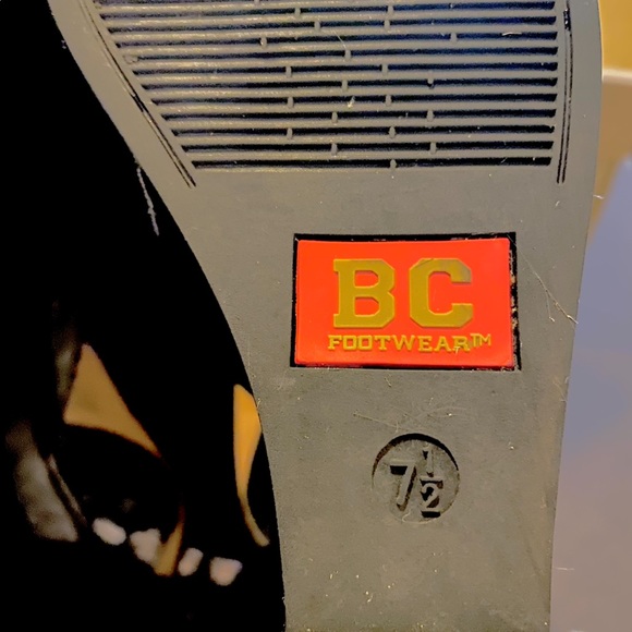 Beautiful Black sandal, wedge platform heel. - Picture 7 of 8